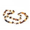 Amber necklace mixed amber beads multicolor