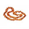 Amber necklace chips amber beads cognac