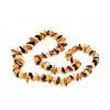 Amber necklace chips amber beads multicolor