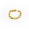 Teething bracelet oval amber beads lemon