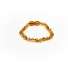 Teething bracelet baroque amber beads honey