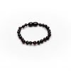 Teething bracelet baroque amber beads cherry