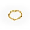 Teething bracelet baroque amber beads lemon