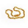 Teething necklace oval amber beads honey