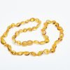 Amber necklace oval amber beads honey
