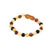 Teething bracelet baroque raw multi