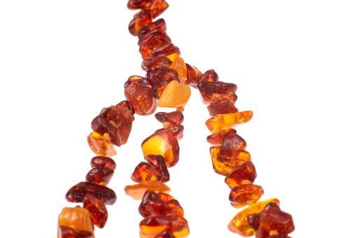 Amber necklace chips 3 strands 5