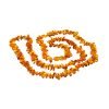 Amber necklace chips 90 cm cognac