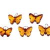 Amber pendant butterfly