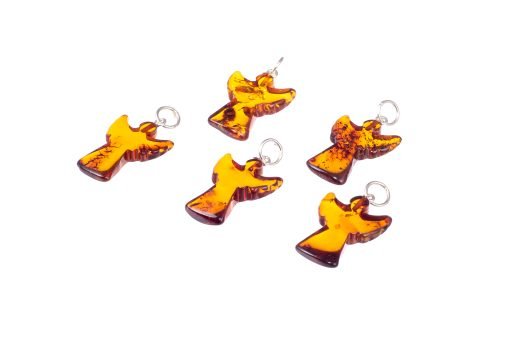 Amber pendant angel cognac