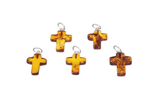 Amber pendant cross