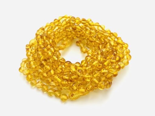 Amber necklace baroque honey 1
