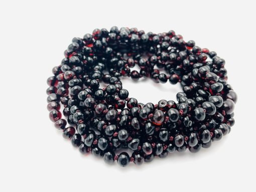 Amber necklace baroque cherry 1