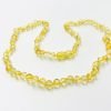 Amber necklace baroque lemon