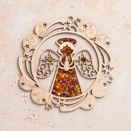 Magnetic amber vitrage souvenir / angel