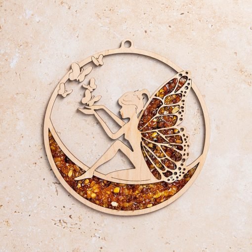 Magnetic amber vitrage souvenir / fairy