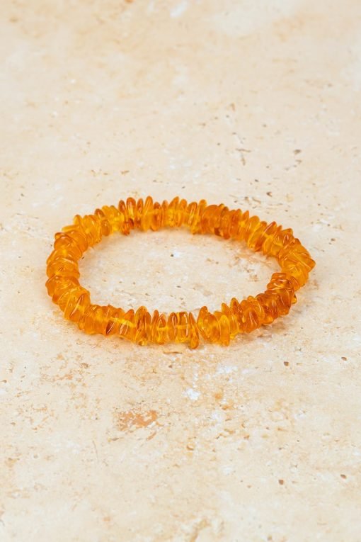 Amber bracelet chips amber beads honey