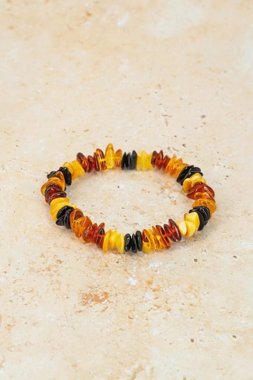 Amber bracelet chips amber beads mix