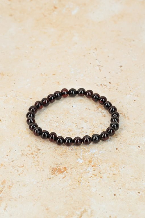 Amber bracelet baroque amber beads cherry