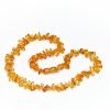 Amber necklace chips amber beads honey
