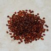 Amber beads oval dark cognac