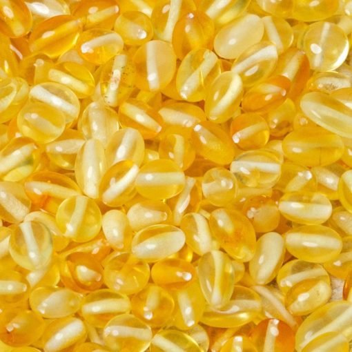 Amber beads oval lemon 1