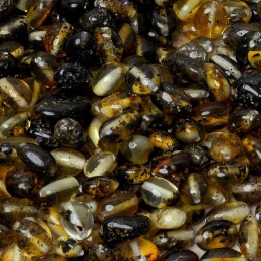 Amber beads oval green 1