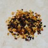 Amber beads chips multicolor