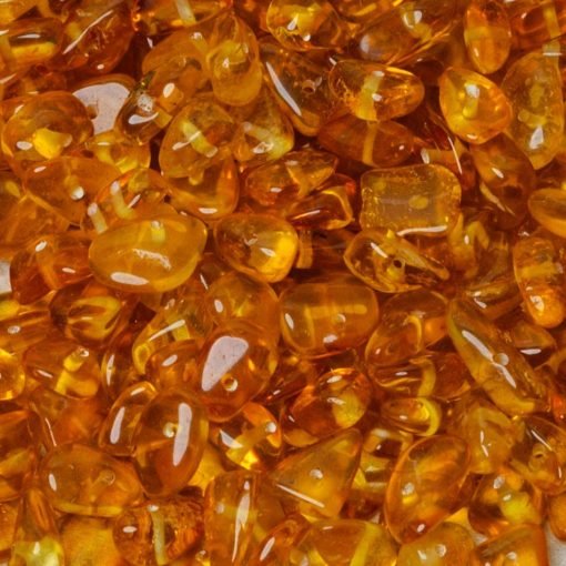 Amber beads chips honey 1