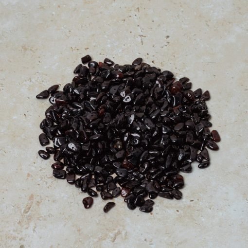 Amber beads chips cherry