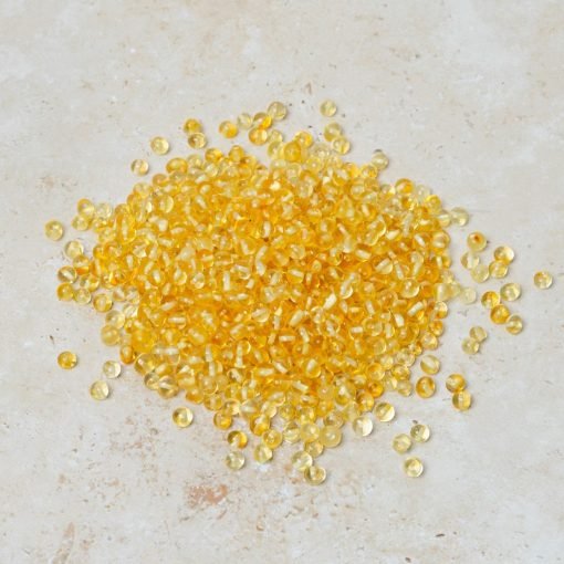 Amber beads baroque lemon