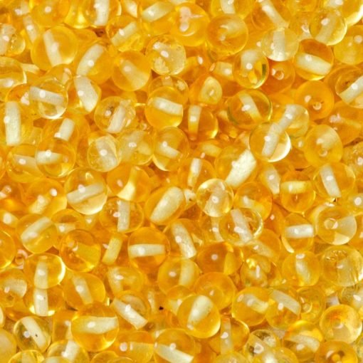 Amber beads baroque lemon 1