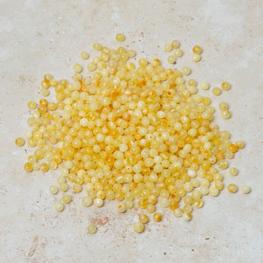 Amber beads baroque butter