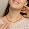 Amber necklace baroque honey 1