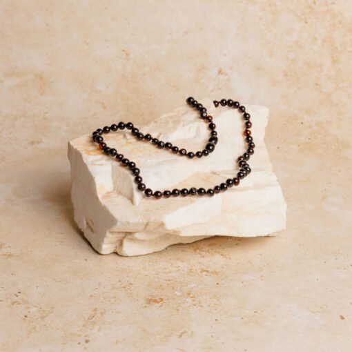 Amber necklace baroque cherry