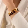 Amber bracelet triangle multicolor 1