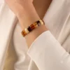 Amber bracelet rectangle multicolor 1