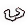 Teething necklace baroque amber beads cherry